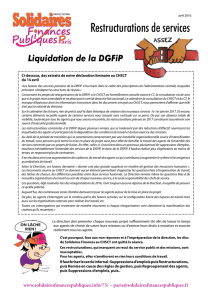 Tract liquidation de la DGFIP