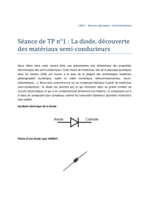 TP n1 Caracteristique d`une diode