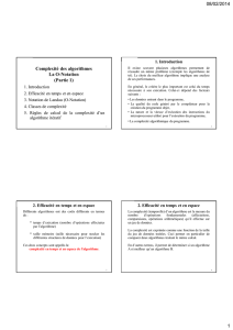 Complexité algorithmique