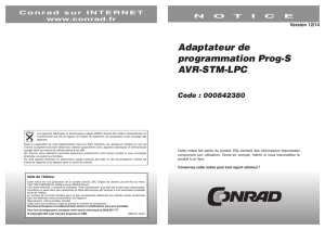 Adaptateur de programmation Prog-S AVR-STM-LPC