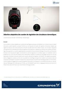 Sélection adaptative des courbes de régulation des