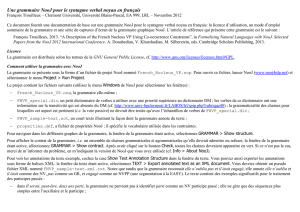 Une grammaire NooJ pour le syntagme verbal noyau en français