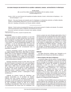 Lavoie, A. 2012. Les noms français des bryophytes du Québec