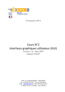 Interfaces graphiques utilisateur (GUI)