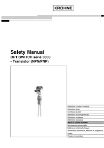 Safety Manual - OPTISWITCH série 3000 -