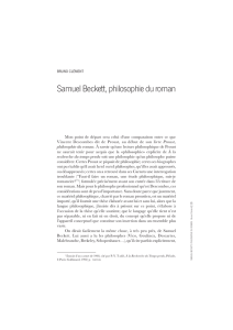 2. Beckett and Philosophy