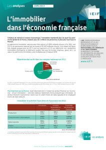 L`immobilier dans l`économie française