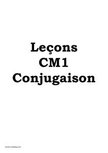 lecons cm1 conjugaison 2011-2012