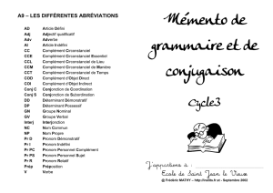 les complements circonstanciels - Ecole Publique de Saint-Jean
