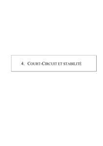 4. COURT-CIRCUIT ET STABILITÉ