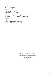 Groupe Réflexion Interdisciplinaire Programmes