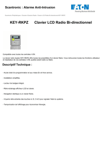 KEY-RKPZ Clavier LCD Radio Bi-directionnel