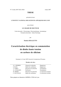 Caractérisation électrique en commutation de diodes haute tension