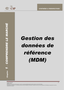 Gestion des données de référence (MDM)