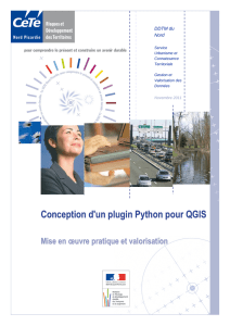 Conception d`un plugin Python pour QGIS
