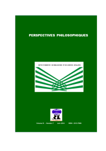 Juin 2014 - Perspectives Philosophiques