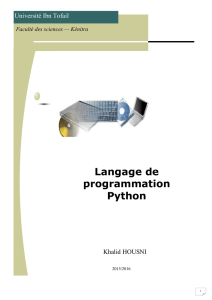 Cours Python 3 - Khalid HOUSNI