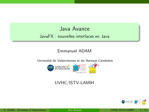Java Avance - JavaFX : nouvelles interfaces en Java