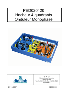 PED020420 Hacheur 4 quadrants Onduleur Monophasé
