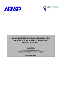 Le vade-mecum pour la passation des marchés de gaz naturel.