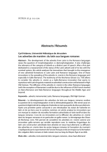 Résumés/Abstracts des articles de la revue SCOLIA n°27/2013