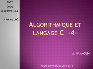Algorithmique et langageC 4