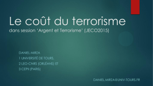 Le coût du terrorisme