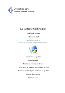 Le système GNU/Linux