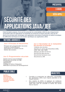Sécurité Des applications JAVA/JEE
