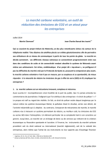 Le marché carbone volontaire, un outil de réduction