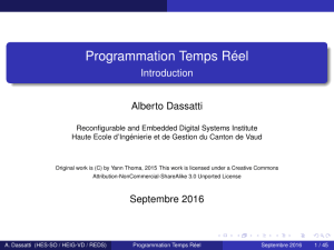 Programmation Temps Réel - Institut REDS - HEIG-VD