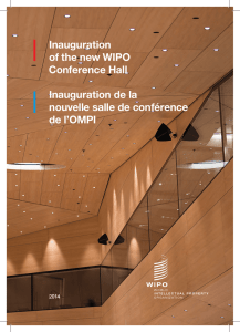 Inauguration of the new WIPO Conference Hall Inauguration de la