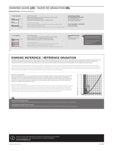 dimming reference / référence gradation dimming