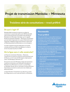 Projet de transmission Manitoba – Minnesota Troisième série de
