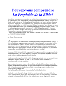 Pouvez-vous comprendre La Prophétie de la Bible?