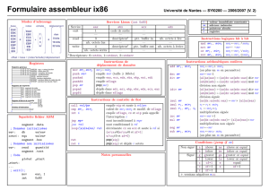 QuickCard Assembleur X86