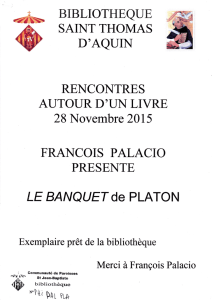 FRANCOIS PALACIO LE BAIVQUEI de PLATON