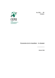 Economie de la transition : le dossier