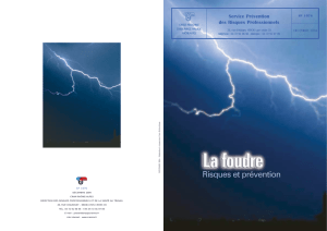 FOUDRE - Risques et Prévention