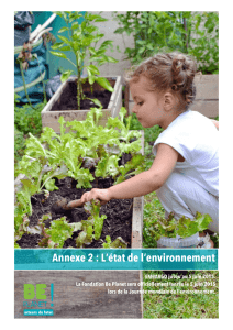 Annexe 2 : L`état de l`environnement