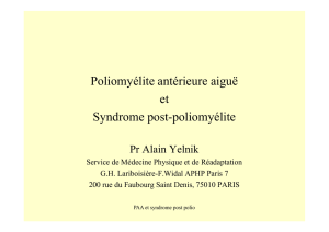 Syndrome post-polio