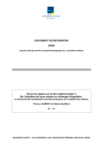 DOCUMENT DE RECHERCHE EPEE Qu`a-t