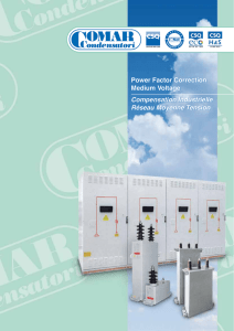 Power Factor Correction Medium Voltage Compensation Industrielle