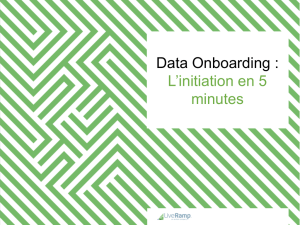 Data Onboarding : L`initiation en 5 minutes