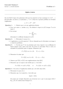 Université Toulouse I Licence 1, second semestre Problème n   3
