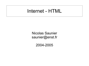 3 Cours Internet / HTML