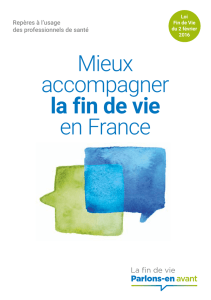Mieux accompagner la fin de vie en France