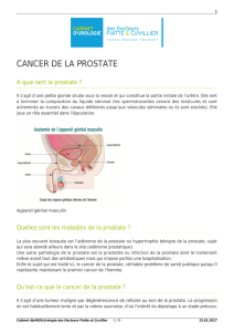 cancer de la prostate - Cabinet d`Urologie des Docteurs Fiatte et