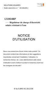 notice d`utilisation