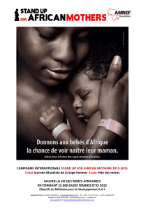 CAMPAGNE INTERNATIONALE STAND UP FOR AFRICAN
